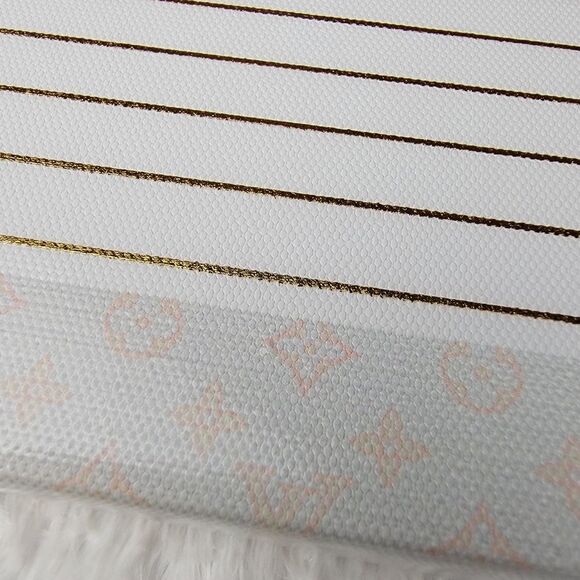 Oliver Gal To Do List Gold Fashion Wall Art Louis Vuitton Monogram Print Canvas - Picture 15 of 15